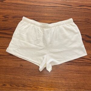 PINK Victorias‎ Secret White Shorts Elastic Waist Pockets NWT XXL Casual